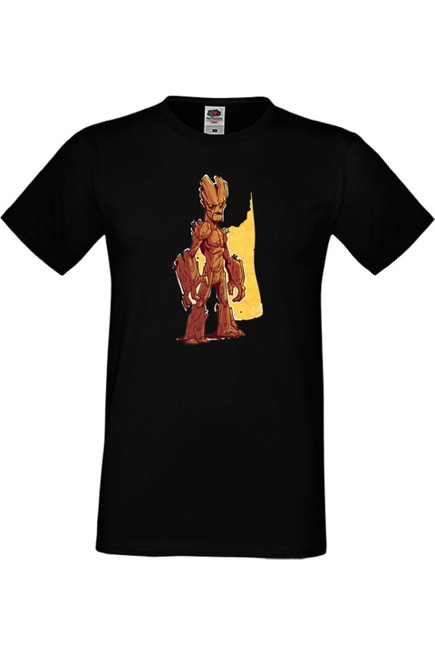 Férfi póló ajándék Marvel Отмъстителите Avengers Szuperhősök Super Heroes Groot 1, Fekete