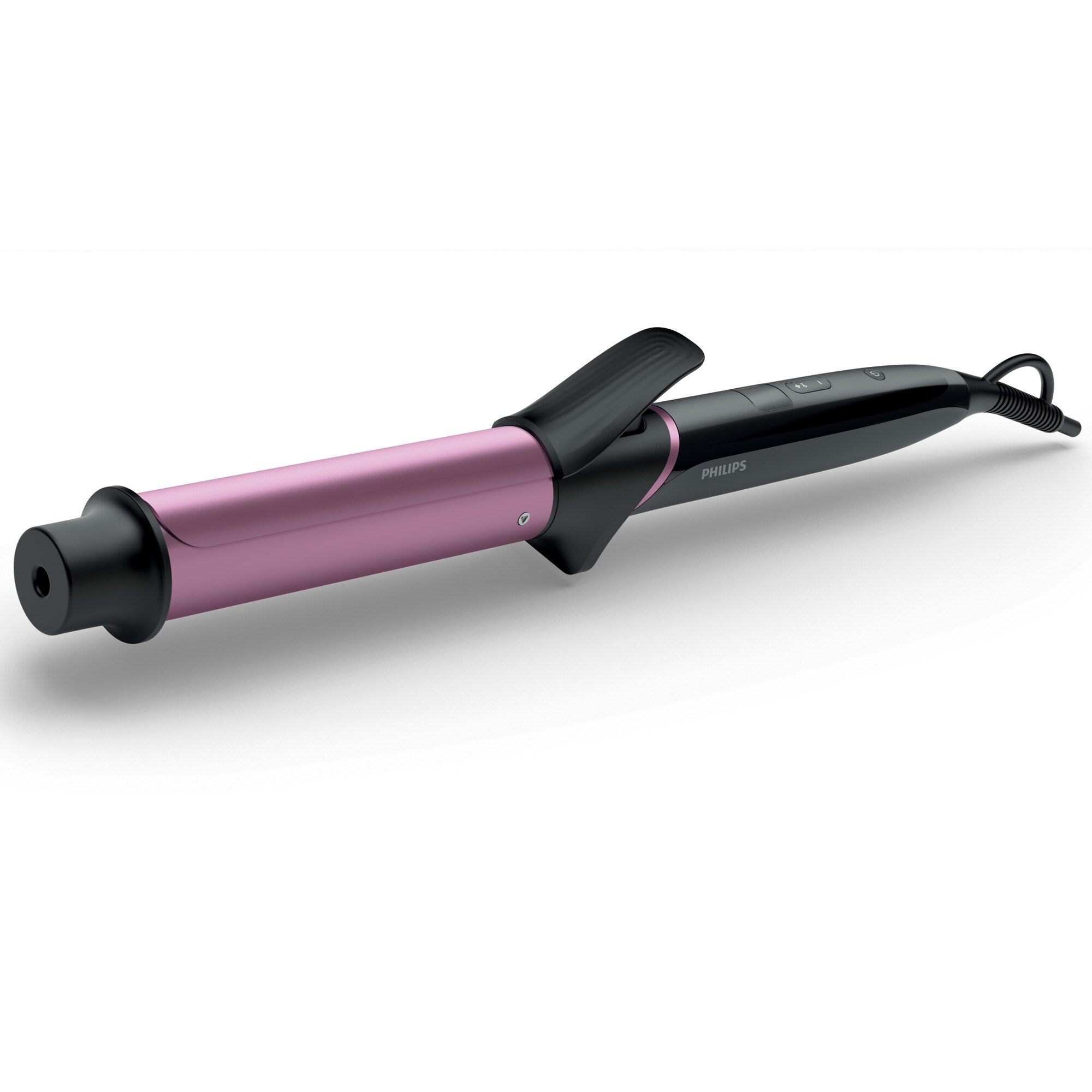 Ondulator Philips BHB868/00, LCD, Placi ceramice infuzie cheratina, 200°C, Incalzire in 60 sec, Bara 32mm, Tehnologie SplitStop, Oprire automata, Negru