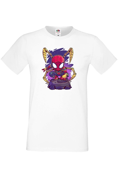 Férfi póló ajándék Marvel Отмъстителите Avengers Szuperhősök Super Heroes Spiderman 4, Fehér