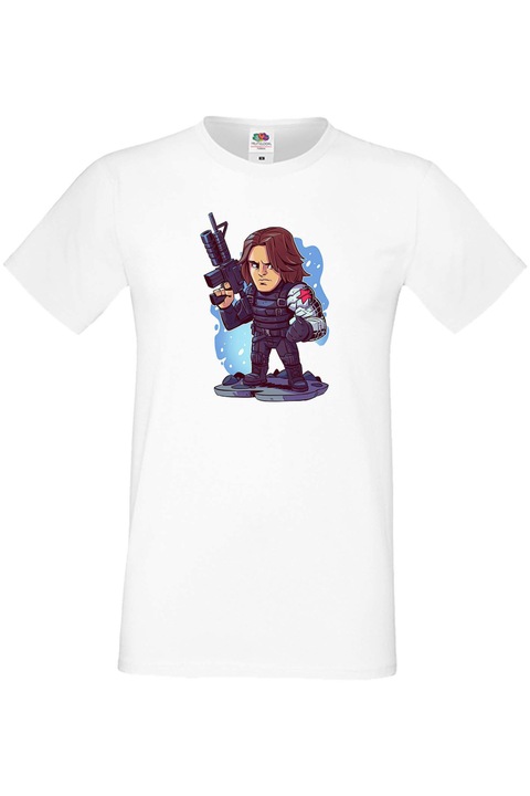 Férfi póló ajándék Marvel Отмъстителите Avengers Szuperhősök Super Heroes Winter Soldier, Fehér