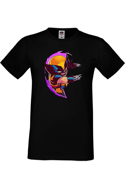 Férfi póló ajándék Marvel Отмъстителите Avengers Szuperhősök Super Heroes Wolverine, Fekete