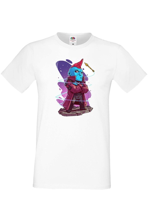 Férfi póló ajándék Marvel Отмъстителите Avengers Szuperhősök Super Heroes Yondu, Fehér