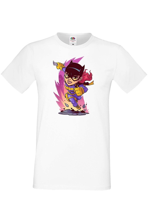 Férfi póló, ajándék Marvel DC Justice League Az Igazság Ligája Szuperhősök Super Heroes Batgirl, Fehér