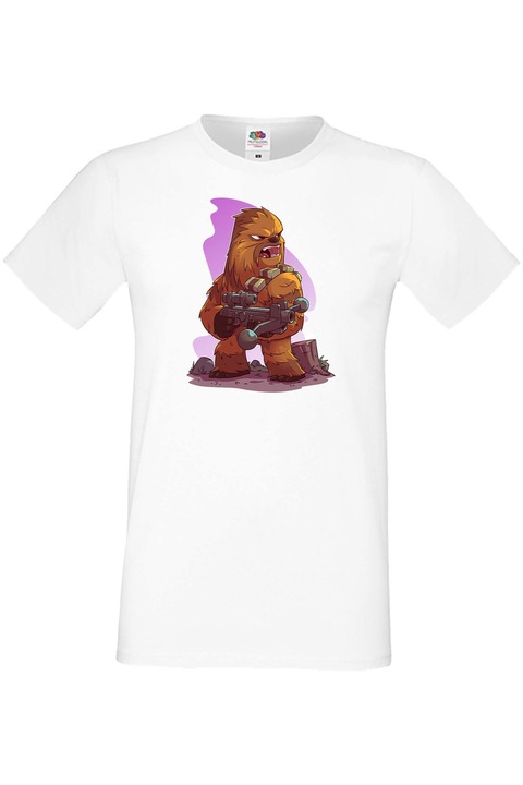 Férfi póló Ajándék Star Wars Csillagok háborúja Jedik Disney Chewbacca, Fehér