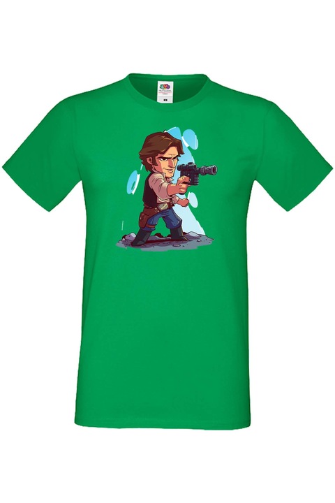 Férfi póló Ajándék Star Wars Csillagok háborúja Jedik Disney Han Solo, Zöld