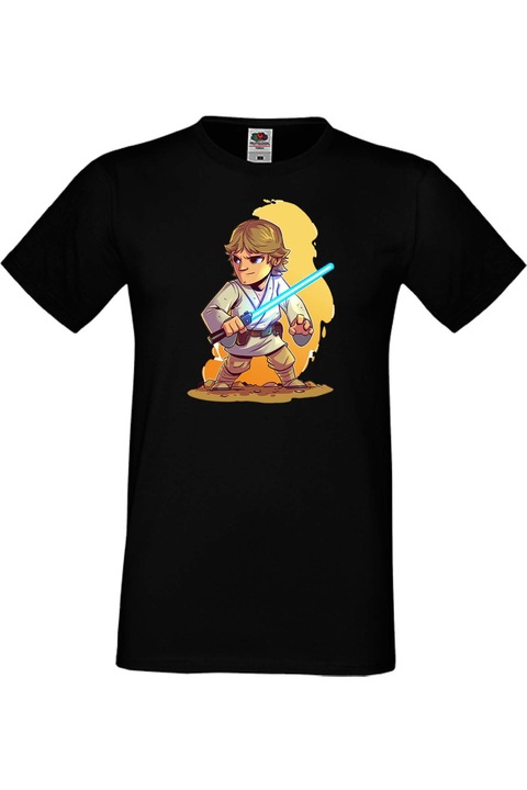 Férfi póló Ajándék Star Wars Csillagok háborúja Jedik Disney Luke, Fekete