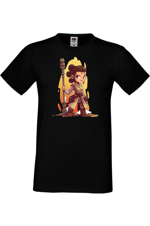 Férfi póló Ajándék Star Wars Csillagok háborúja Jedik Disney Rey, Fekete