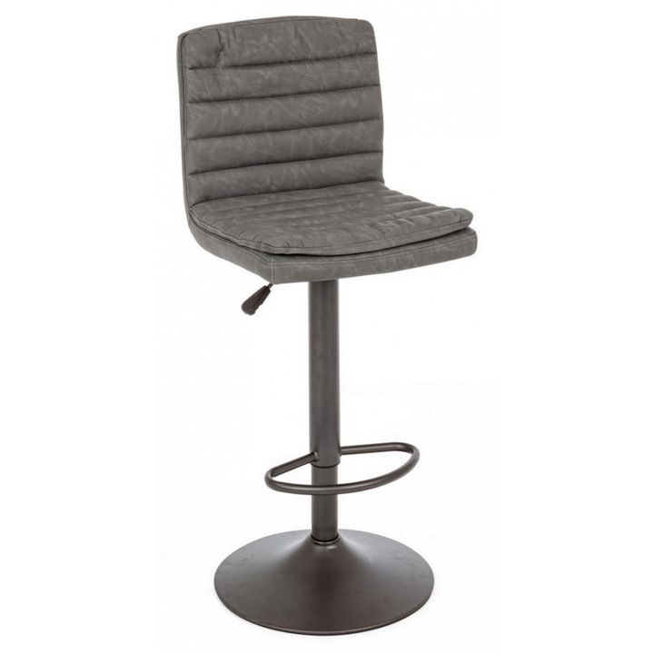 Set 2 scaune bar Connor gri 41x50x115.5 cm