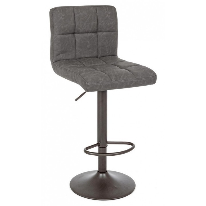 Set 2 scaune bar gri inchis Greyson 42x51x113 cm