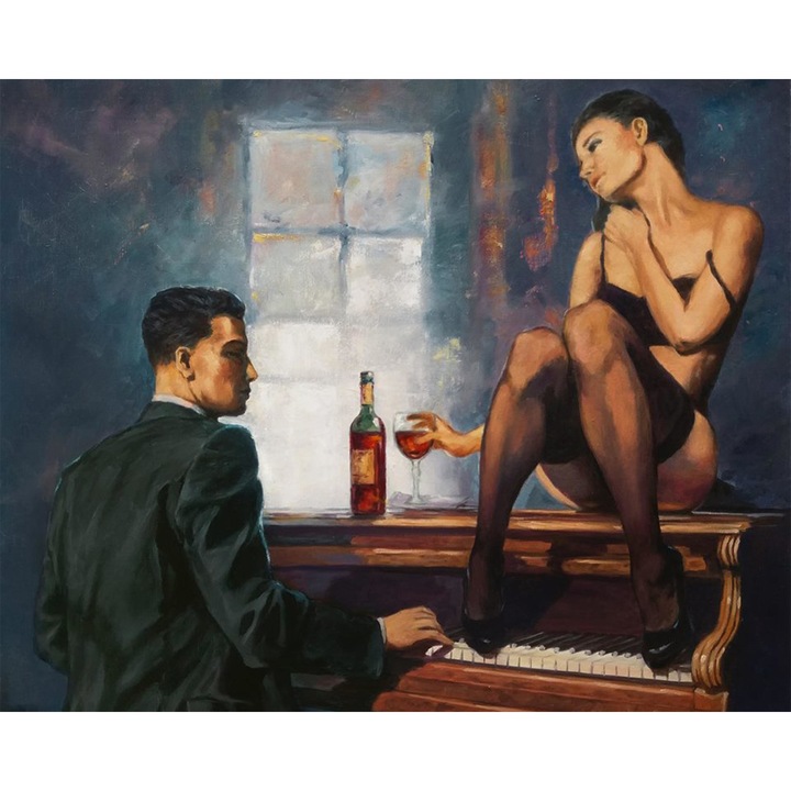 Рисуване по номера ITA ART, В очакване на сенките, 40х50см, Многоцветен