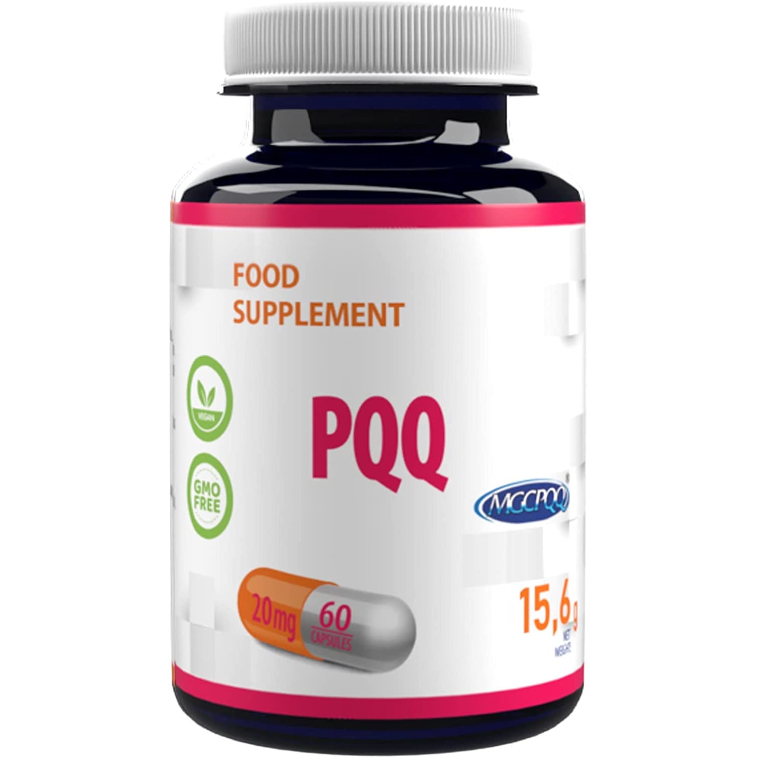 PQQ (MGCPQQ®) 20mg 60 Vegan Capsule - eMAG.ro