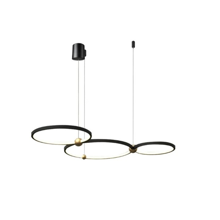 Лампа Rea Toolight APP752, 30 cm, 40 cm, 50 cm, LED, Черна