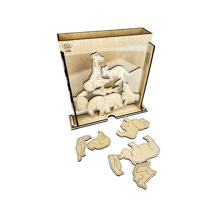 Társasjáték, Torony állatokkal, IDA gyerekek 25X22X6cm