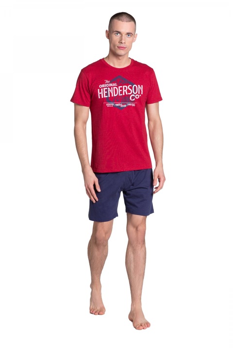 Мъжка пижама 38869, червена, XXL