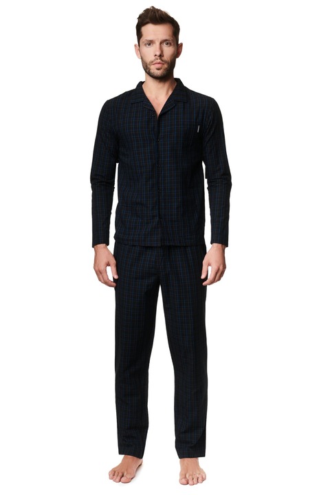 Férfi pizsama 39235 Merge, sötétkék, XXL