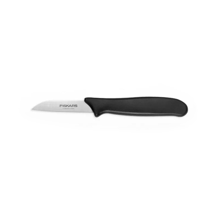 Fiskars Essential hámozókés 7cm asztali display-ben