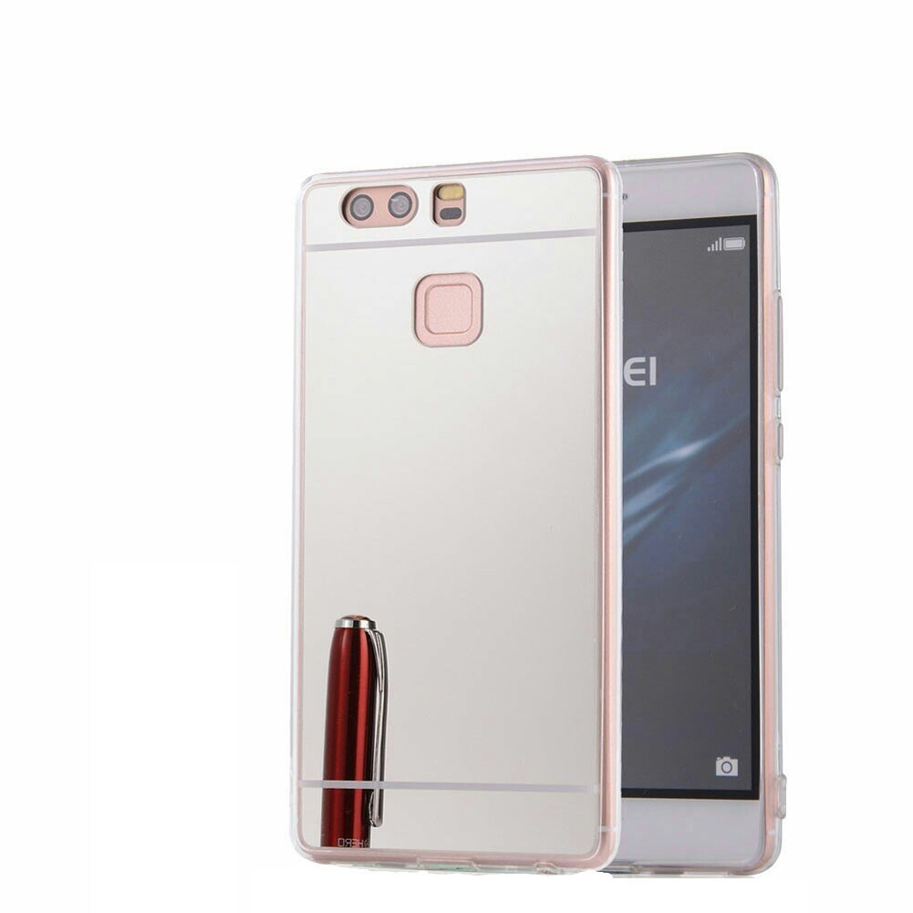 Husa Silicon Forcell Mirror Argintie Pentru Huawei P9 Plus