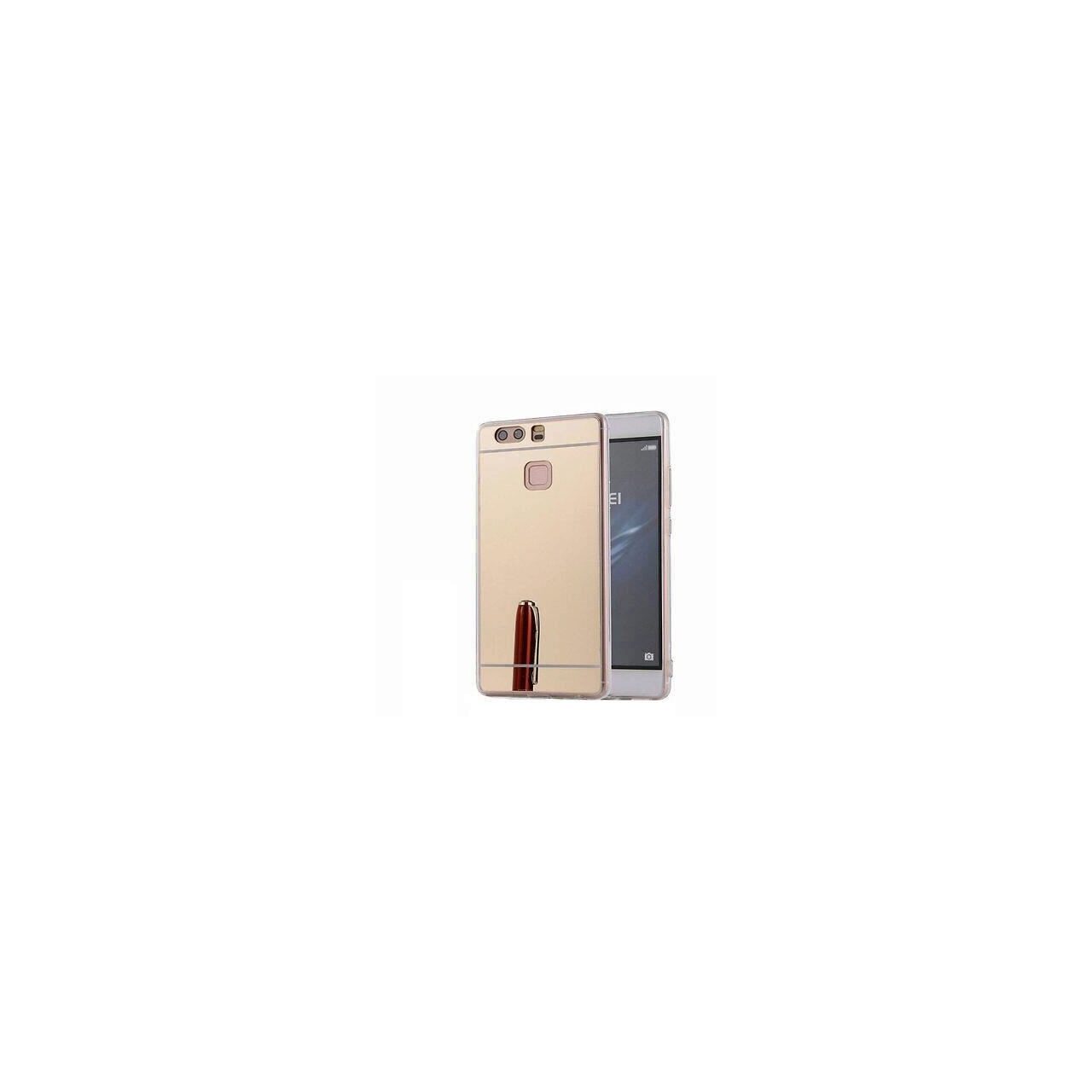 Husa Silicon Forcell Mirror Aurie Pentru Huawei P9