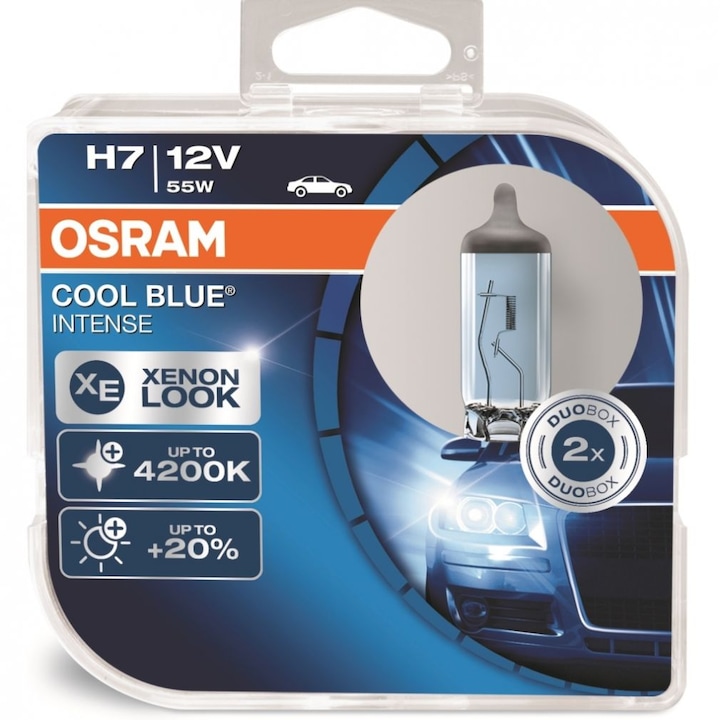 Osram Cool Blue Intense 64210CBI H7 autó izzó, 2db/csomag