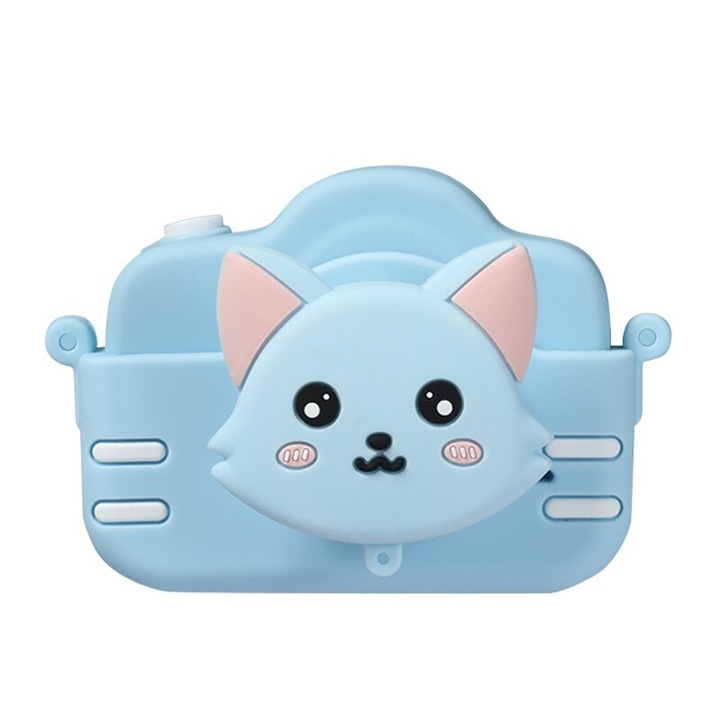 Aparat foto digital pentru copii, STELS, W321, Jocuri, Albastru