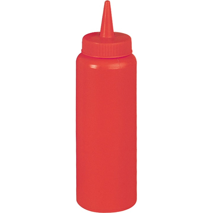 Dispenser rosu pentru ketchup, capacitate 0.7 litri