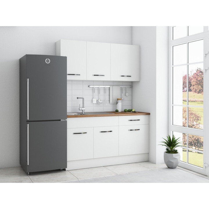 Bucatarie CB Furniture Sofia 140 cm, alb, blat termic nuc