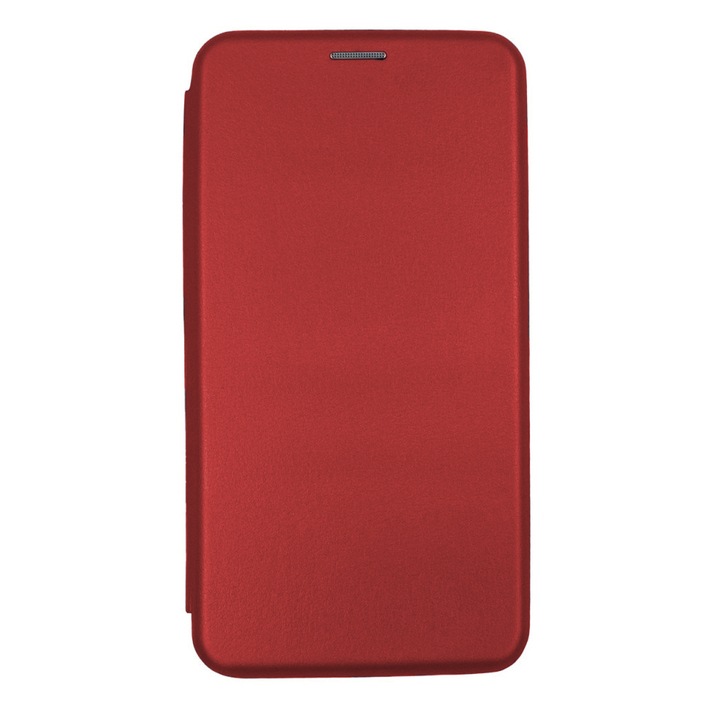 Защитен капак тип книга за Motorola Moto E7i Power, държач за карти, функция за стойка и магнитно затваряне, Proficient Protection, червен