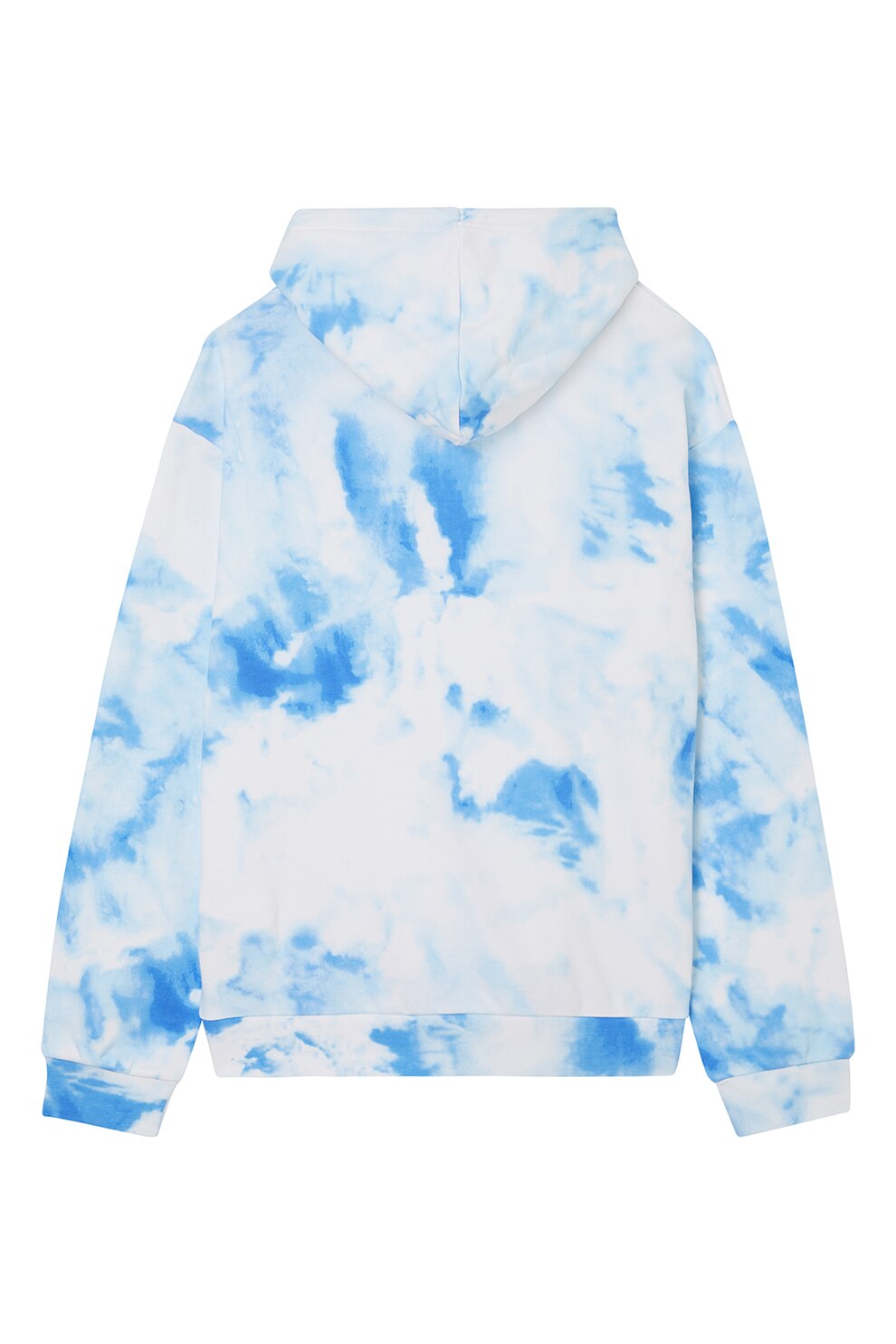 CALVIN KLEIN JEANS, Hanorac de bumbac cu model tie-dye, Alb