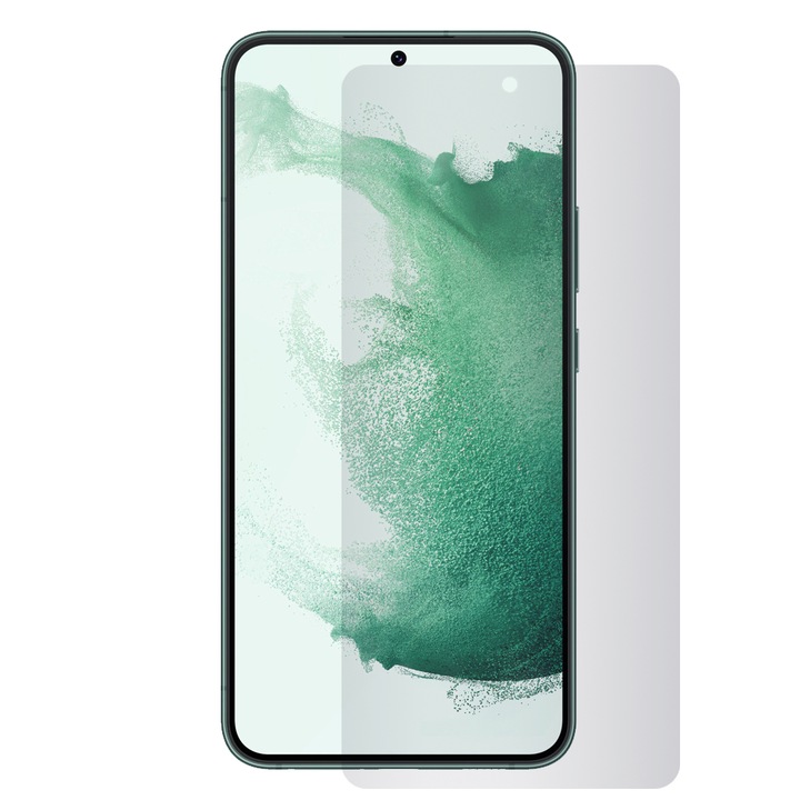 SILKASE matt UV üvegfólia Samsung Galaxy S22 Plus készülékhez, Full Glue, Full display, átlátszó