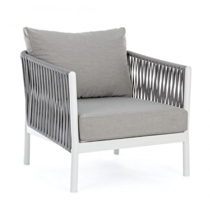 Szürke kárpitozású fotel Florencia II 80x85x86 cm