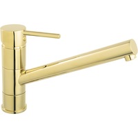 Baterie bucatarie Ferro Fiesta BFI4G, cartus ceramic, aerator, pipa mobila, Auriu