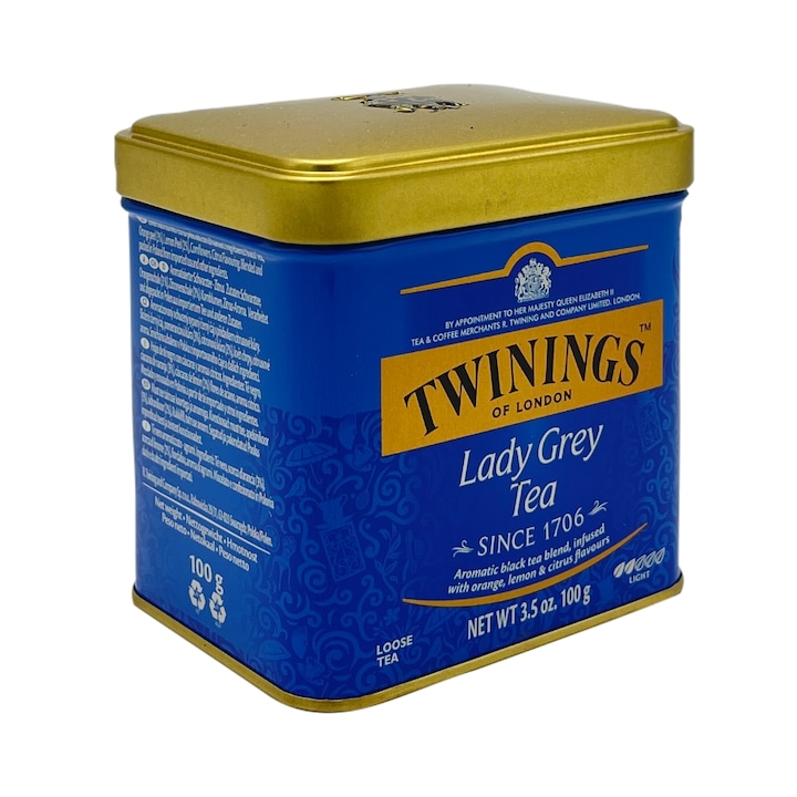 Чай, Twinings, Lady Grey Tea, Puszka, 100 гр