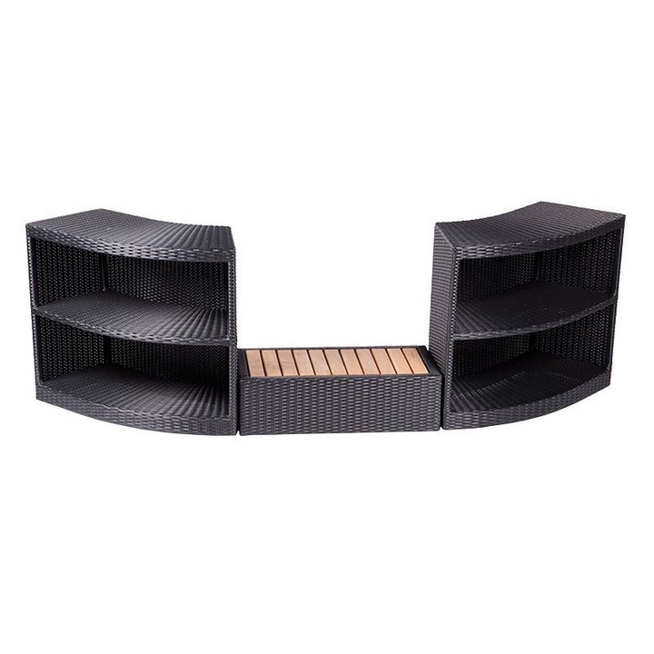 Mountfield 143152 Rattan lépcső jacuzzi medencékhez