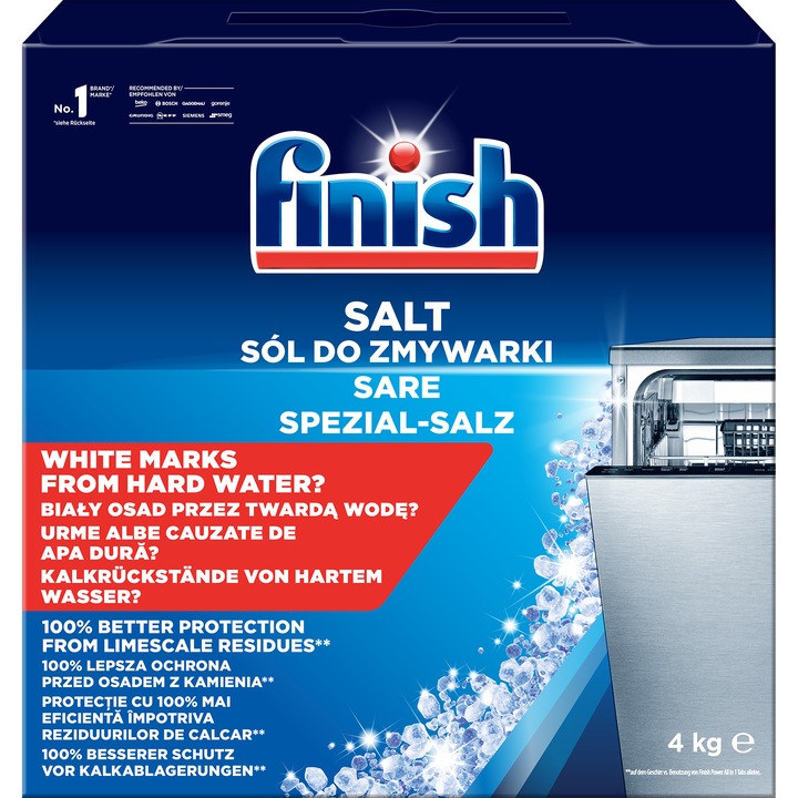 Finish vízlágyító só mosogatógéphez, 4 kg