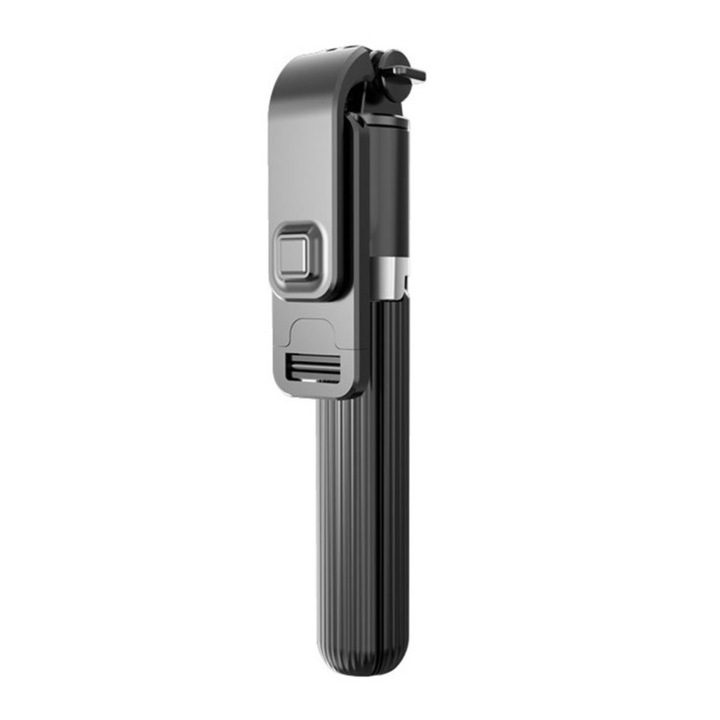 Sigloo Selfie Stick, 3 в 1, алуминиева пръчка, статив, отделящо се Bluetooth дистанционно управление, телескопичен, регулируем ъгъл 47 x 33 x 190 mm, черен