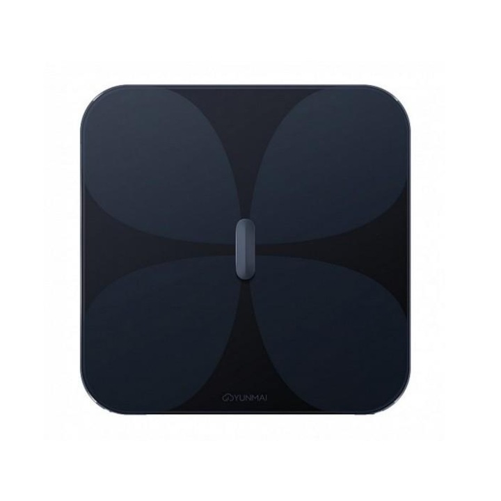 Smart кантар Yunmai Pro M1806, 17 функции за измерване, 5-180 кг, управление чрез приложение, Bluetooth 4.0, черен