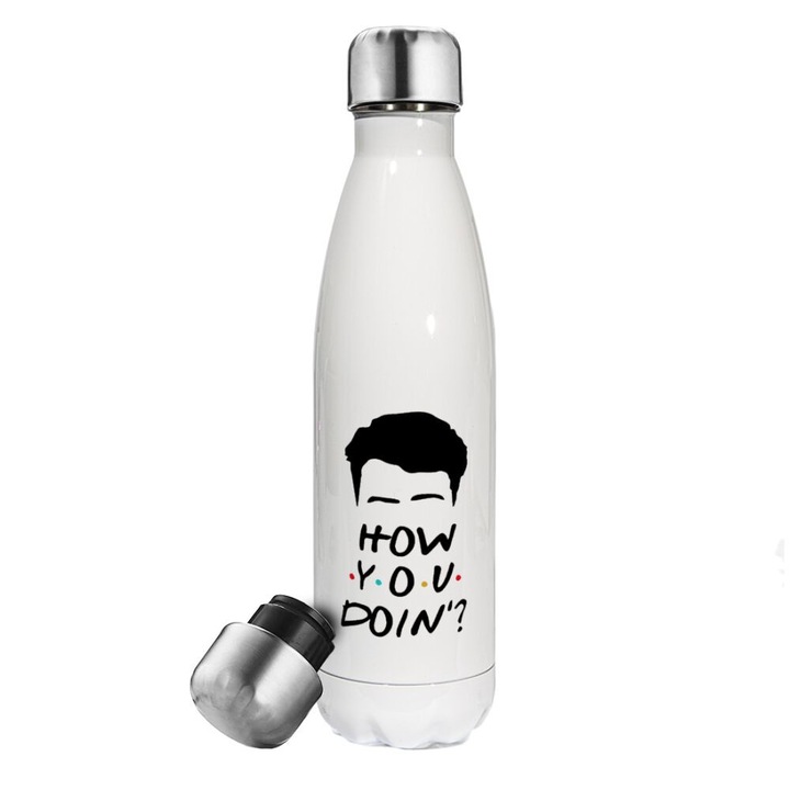 Termos How You Doin, Otel inoxidabil, 500 ml, Alb