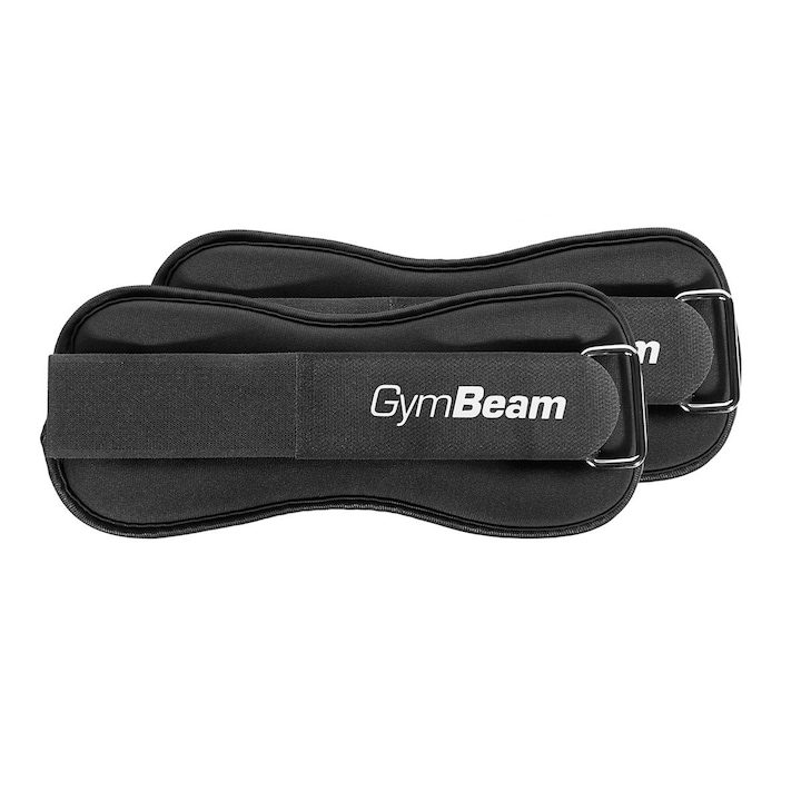 Greutati pentru Glezne si Incheieturi, 0.5 kg, Model Negru, GymBeam – Ideal pentru Antrenamente