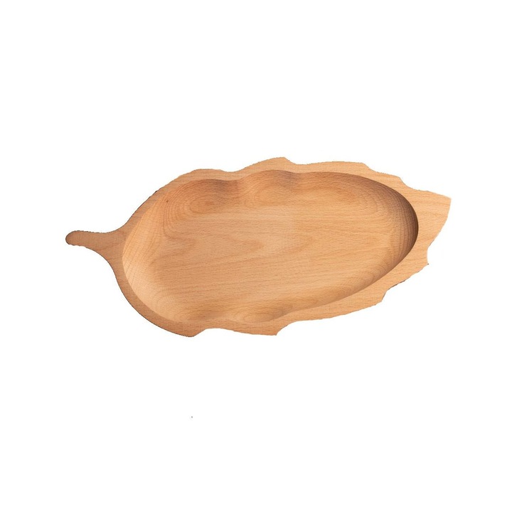Tava lemn frunza 343*178 mm