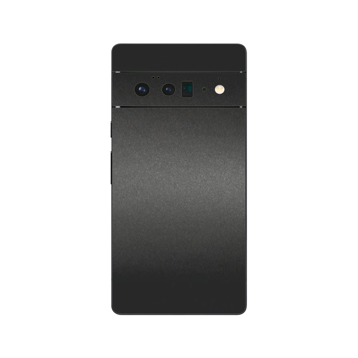 iSkinz védőfólia a Google Pixel 6 Pro telefonhoz – matt fekete, egyszerű vágás, öntapadó bőr, hátlap borítója