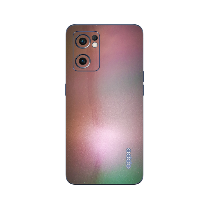 Folie iSkinz pentru Oppo Reno 7 5G - Color Shift Pearl Simphony 360 Cut, Skin Adeziv Full Body Cover, Protectie Carcasa Spate si Laterale