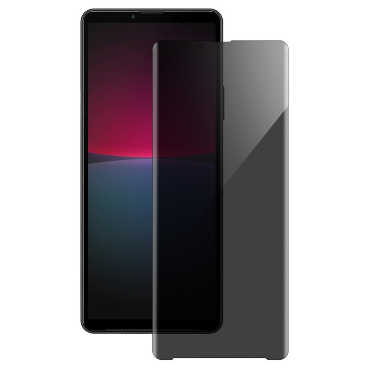 SILKASE privacy фолио за Sony Xperia 10 IV, защита на екрана, силикон