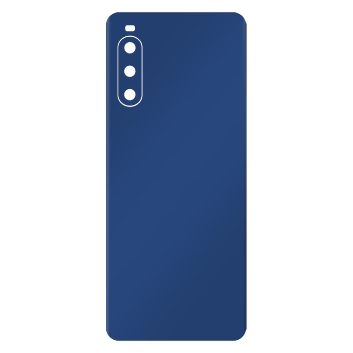 Скин фолио SILKASE за Sony Xperia 10 IV, матово тъмно синьо, защита на гърба на телефона