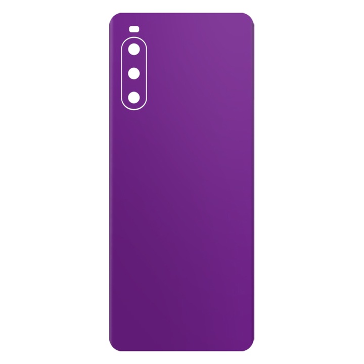 Скин фолио SILKASE за Sony Xperia 10 IV, матово лилаво, защита на гърба на телефона