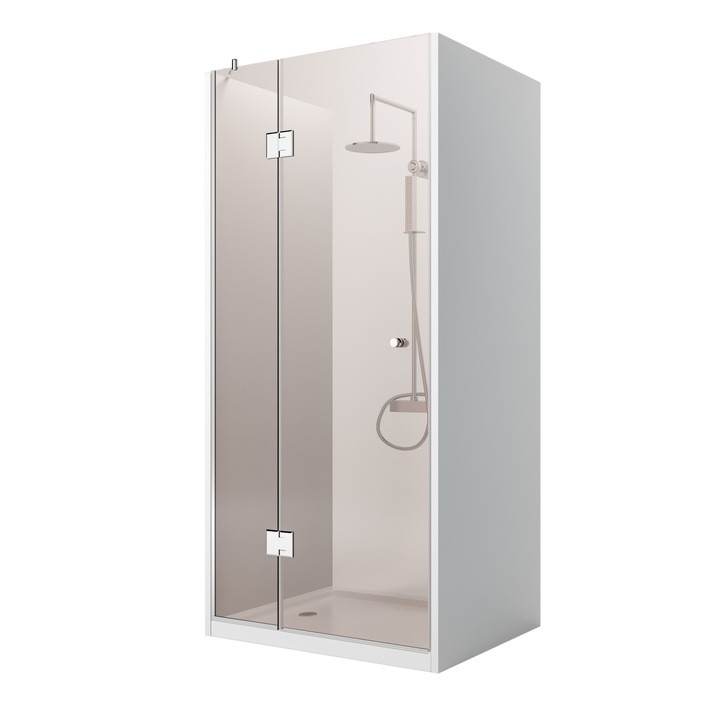 Usa dus cu panou fix bronze 200x165 cm