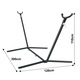Otan черна стоманена опора за хамак 300x120x110 см