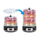 Deshidrator de alimente DacEnergy©, control temperatura 35-70°C, 400 W, 5 tavi cu diametru de 27 cm, protectie la supraincalzire, capacitate 10l