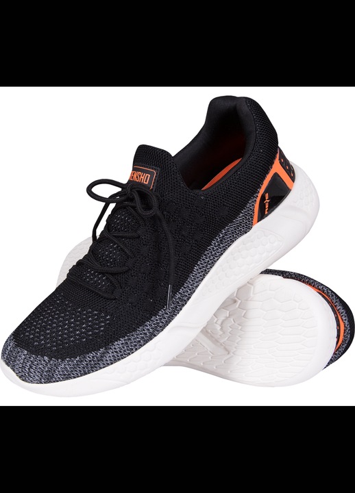 Pantofi sport de alergare Speed, Material textil, Negru/Portocaliu, Negru/Portocaliu