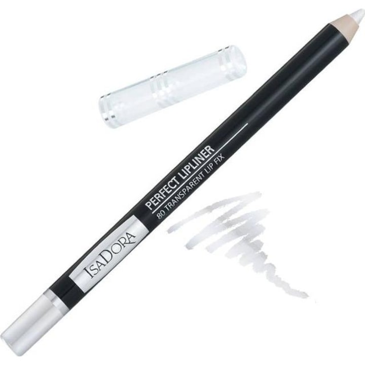 Ceruza ajakkontúrhoz, IsaDora, Perfect Lipliner, 80-Transparent Lip Fix, 1,2 g