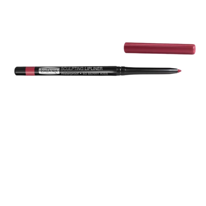 Creion pentru conturul buzelor, IsaDora, Sculpting Lipliner Waterproof, 60-Berry Kiss, 0.3 g